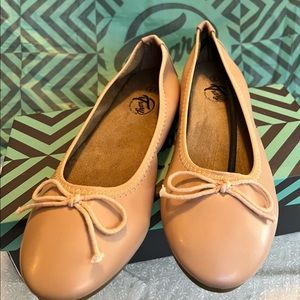 TRARY PINK BALLET FLATS SHOES
